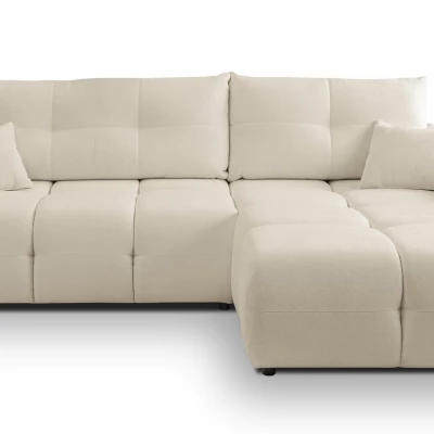 Rohová rozkládací sedací souprava CANMORE - ecru