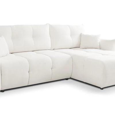 Rohová rozkládací sedací souprava CANMORE - smetanová