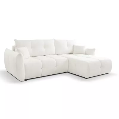 Rohová rozkládací sedací souprava CANMORE - smetanová