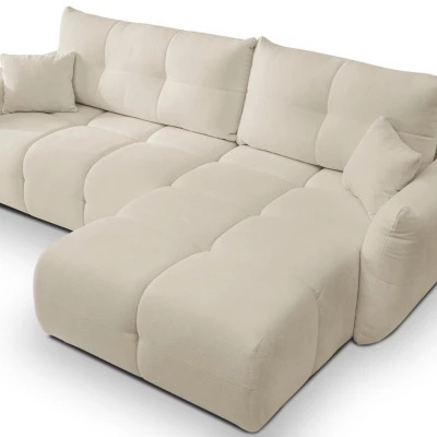 Rohová rozkládací sedací souprava CANMORE - ecru