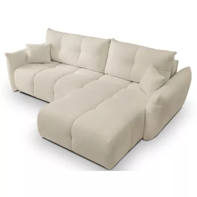 Rohová rozkládací sedací souprava CANMORE - ecru