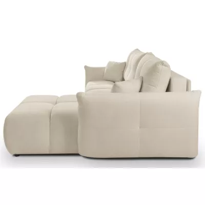 Rohová rozkládací sedací souprava CANMORE - ecru