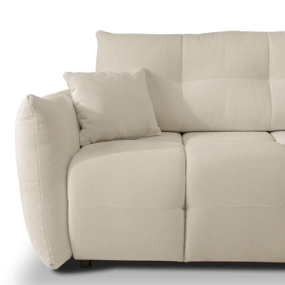 Rohová rozkládací sedací souprava CANMORE - ecru