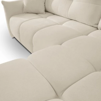 Rohová rozkládací sedací souprava CANMORE - ecru