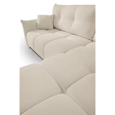 Rohová rozkládací sedací souprava CANMORE - ecru