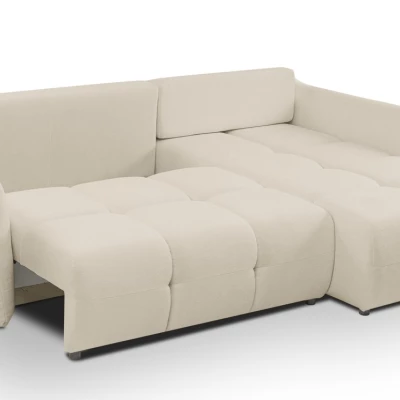 Rohová rozkládací sedací souprava CANMORE - ecru