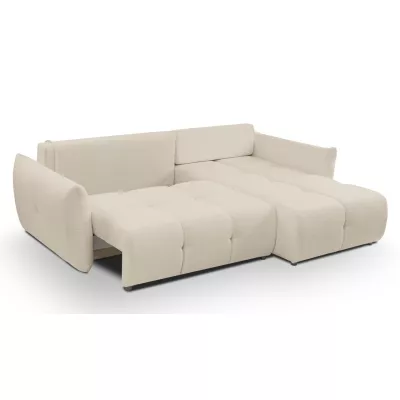 Rohová rozkládací sedací souprava CANMORE - ecru