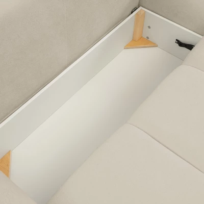 Rohová rozkládací sedací souprava CANMORE - ecru