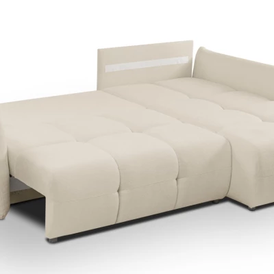 Rohová rozkládací sedací souprava CANMORE - ecru