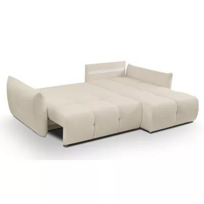 Rohová rozkládací sedací souprava CANMORE - ecru