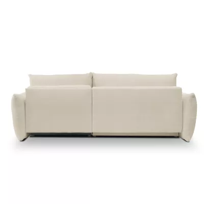 Rohová rozkládací sedací souprava CANMORE - ecru