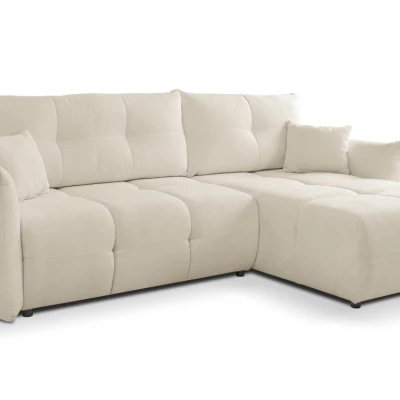 Rohová rozkládací sedací souprava CANMORE - ecru