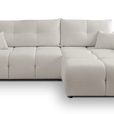 Rohová rozkládací sedací souprava CANMORE - světlá šedá