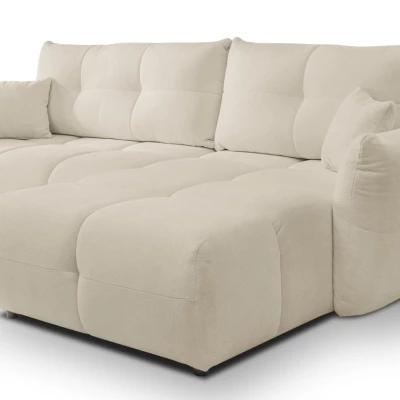 Rohová rozkládací sedací souprava CANMORE - ecru