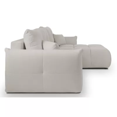 Rohová rozkládací sedací souprava CANMORE - světlá šedá