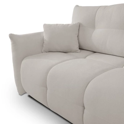 Rohová rozkládací sedací souprava CANMORE - světlá šedá