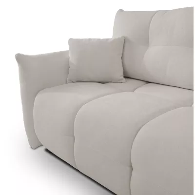 Rohová rozkládací sedací souprava CANMORE - světlá šedá