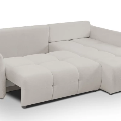 Rohová rozkládací sedací souprava CANMORE - světlá šedá