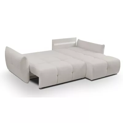 Rohová rozkládací sedací souprava CANMORE - světlá šedá