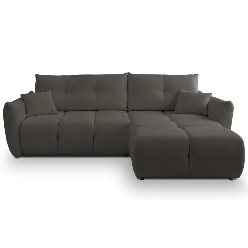 Rohová rozkládací sedací souprava CANMORE - grafitová