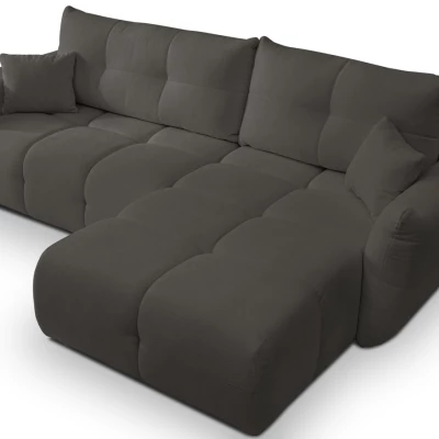 Rohová rozkládací sedací souprava CANMORE - grafitová