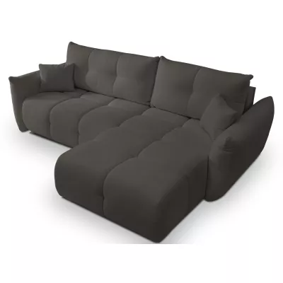 Rohová rozkládací sedací souprava CANMORE - grafitová