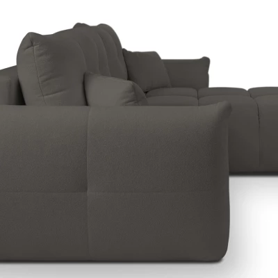 Rohová rozkládací sedací souprava CANMORE - grafitová