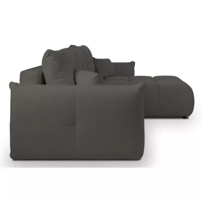 Rohová rozkládací sedací souprava CANMORE - grafitová