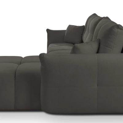 Rohová rozkládací sedací souprava CANMORE - grafitová