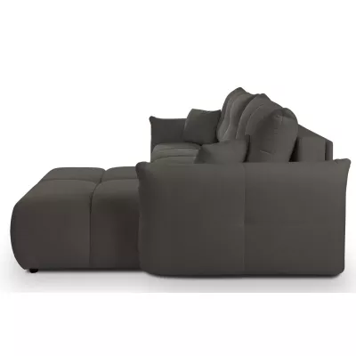 Rohová rozkládací sedací souprava CANMORE - grafitová