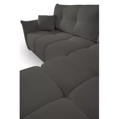 Rohová rozkládací sedací souprava CANMORE - grafitová