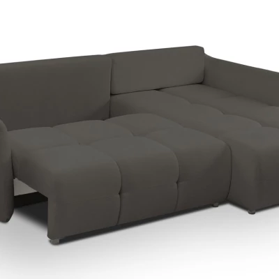 Rohová rozkládací sedací souprava CANMORE - grafitová