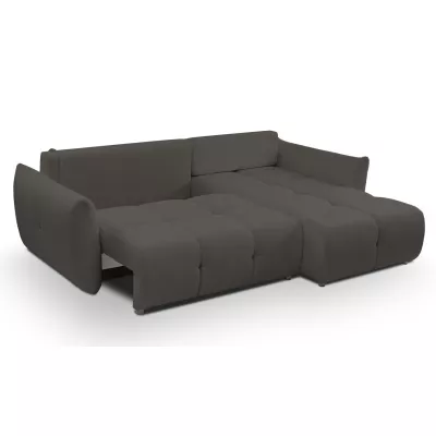 Rohová rozkládací sedací souprava CANMORE - grafitová