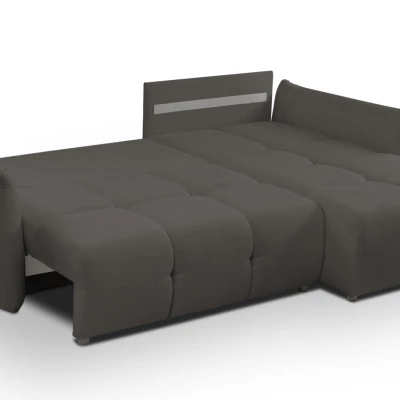 Rohová rozkládací sedací souprava CANMORE - grafitová