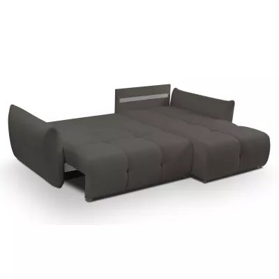 Rohová rozkládací sedací souprava CANMORE - grafitová