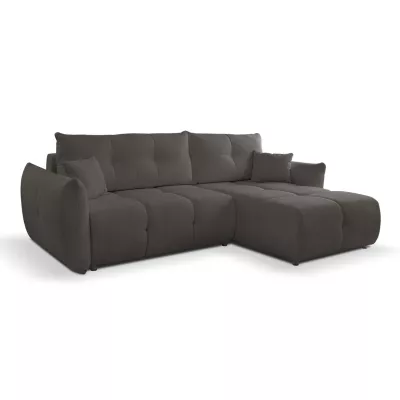 Rohová rozkládací sedací souprava CANMORE - grafitová