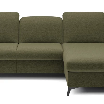 Rohová rozkládací sedací souprava BROCKVILE - olivová, pravý roh