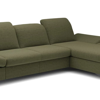Rohová rozkládací sedací souprava BROCKVILE - olivová, pravý roh