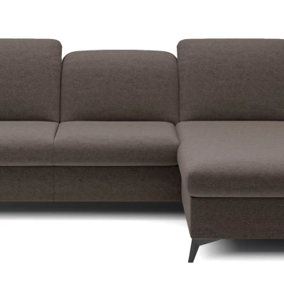 Rohová rozkládací sedací souprava BROCKVILE - šedá 4, pravý roh