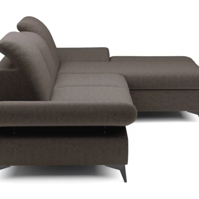 Rohová rozkládací sedací souprava BROCKVILE - šedá 4, pravý roh