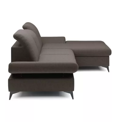 Rohová rozkládací sedací souprava BROCKVILE - šedá 4, pravý roh