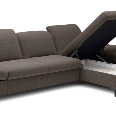 Rohová rozkládací sedací souprava BROCKVILE - šedá 4, pravý roh