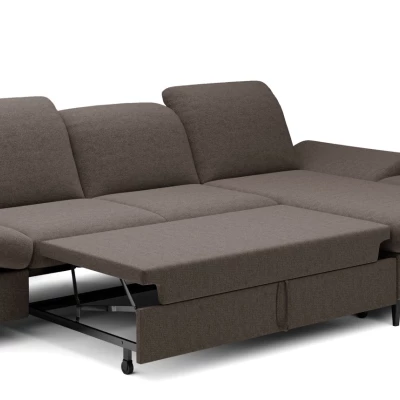 Rohová rozkládací sedací souprava BROCKVILE - šedá 4, pravý roh