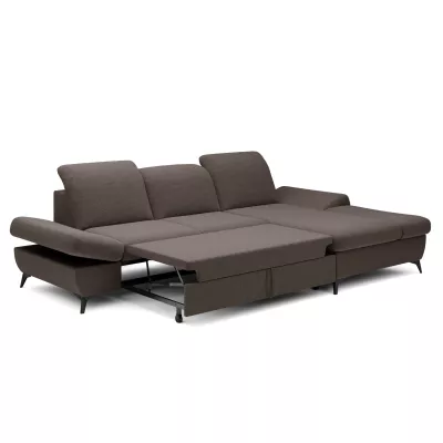 Rohová rozkládací sedací souprava BROCKVILE - šedá 4, pravý roh