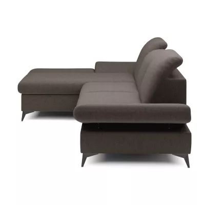 Rohová rozkládací sedací souprava BROCKVILE - šedá 4, levý roh