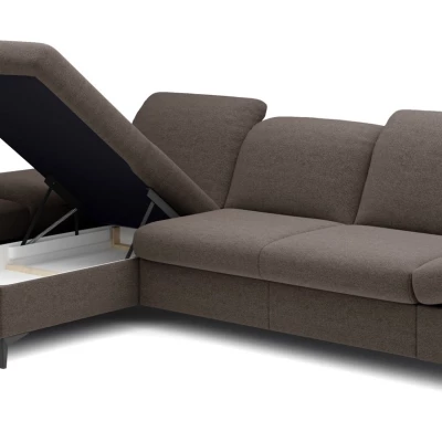 Rohová rozkládací sedací souprava BROCKVILE - šedá 4, levý roh