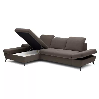 Rohová rozkládací sedací souprava BROCKVILE - šedá 4, levý roh