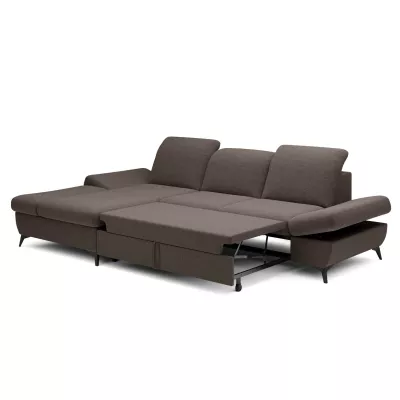 Rohová rozkládací sedací souprava BROCKVILE - šedá 4, levý roh