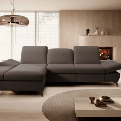 Rohová rozkládací sedací souprava BROCKVILE - šedá 4, levý roh