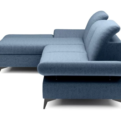 Rohová rozkládací sedací souprava BROCKVILE - modrá 2, levý roh